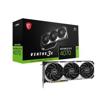MSI GeForce RTX 4070 VENTUS 3X E1 12G OC Grafikkort - 12GB GDDR6