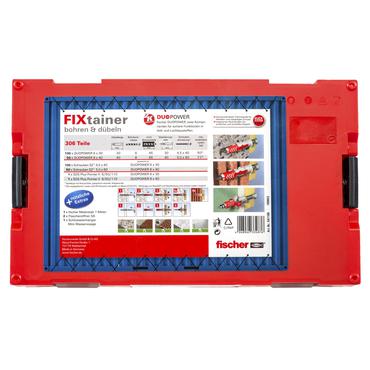 Fischer FIXtainer 306 150 stk Skrue og v&aelig;gstiks&aelig;t