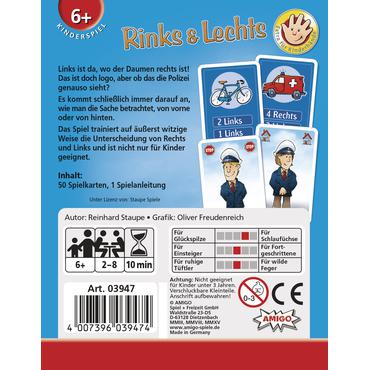 Amigo Rinks & Lechts 10 min. Kortspil Koncentration