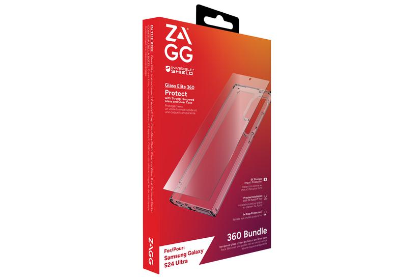 Zagg InvisibleShield Glass Elite 360 - baksidesskydd f&ouml;r mobiltelefon