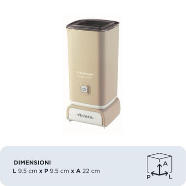 Ariete Cappuccino 2878 Vintage - mjölkskummare - beige