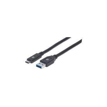 Manhattan 354981 USB-kabel USB 3.2 Gen 1 (3.1 Gen 1) 3 m USB C USB A Sort
