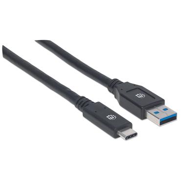 Manhattan 354981 USB-kabel USB 3.2 Gen 1 (3.1 Gen 1) 3 m USB C USB A Sort