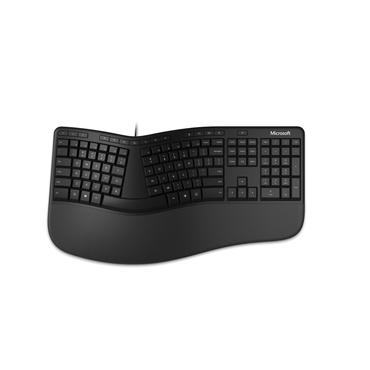 Microsoft Ergonomic tastatur USB AZERTY Belgisk Sort