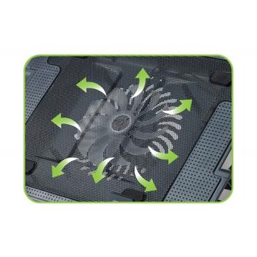 Techly 106244 k&oslash;ling til laptop 43,9 cm (17.3") 1200 rpm Sort