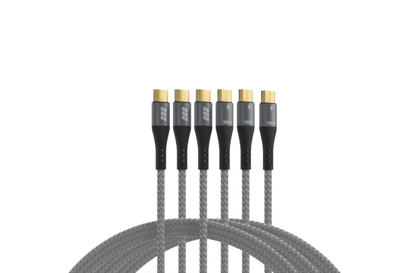 EFB USB-kabel - 0.5,1,2 m - USB Type-C - USB Type-C - USB 2.0 - 480 Mbit/s - 3 styck - Rak