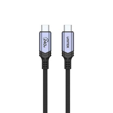Unitek - USB Type-C kabel - 24 pin USB-C til 24 pin USB-C - 2 m