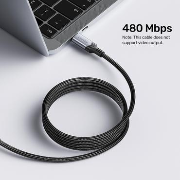 Unitek - USB Type-C kabel - 24 pin USB-C til 24 pin USB-C - 2 m