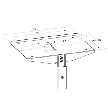 Multibrackets M Public Display Camera Holder - monteringskomponent - för videokonferenskamera - silver
