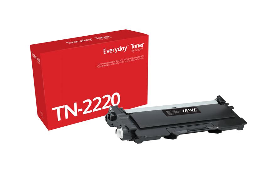 Xerox Everyday Black Toner ers. Brother TN2220 Stand. Cap.