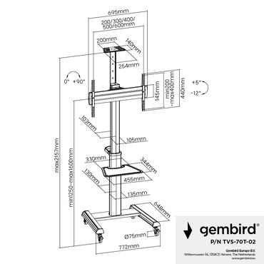 Gembird TVS-70T-02 vagn