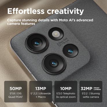 Motorola Edge 50 - koalagr&aring; - 5G peksk&auml;rmsmobil - 512 GB - GSM