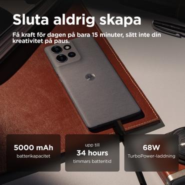 Motorola Edge 50 - koalagr&aring; - 5G peksk&auml;rmsmobil - 512 GB - GSM
