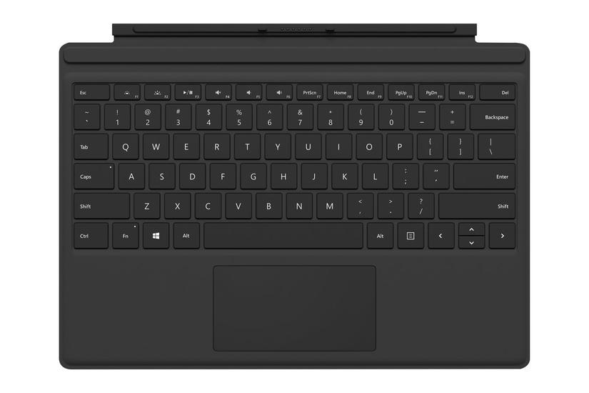 Microsoft Surface Pro Type Cover (M1725) - tastatur - med trackpad, accelerometer - italiansk - sort