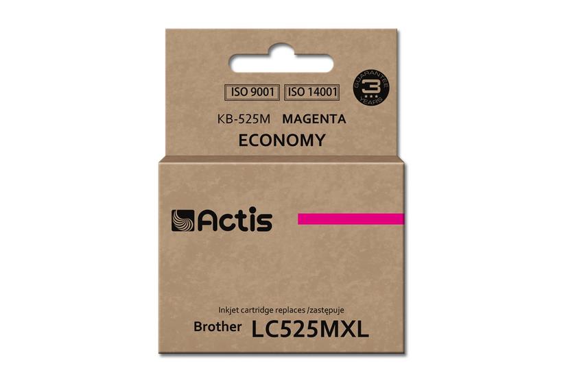 Actis KB-525M bl&aelig;k (erstatning Brother LC525M; Standard; 15 ml; r&oslash;d)