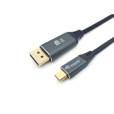Equip 133422 videokabel adapter 2 m USB Type-C DisplayPort Grå