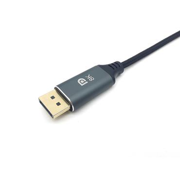 Equip 133422 videokabel adapter 2 m USB Type-C DisplayPort Grå