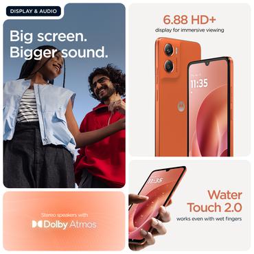 Motorola moto g06 17,5 cm (6.88") Dual SIM Android 15 4G USB Type-C 4 GB 256 GB 5200 mAh Orange