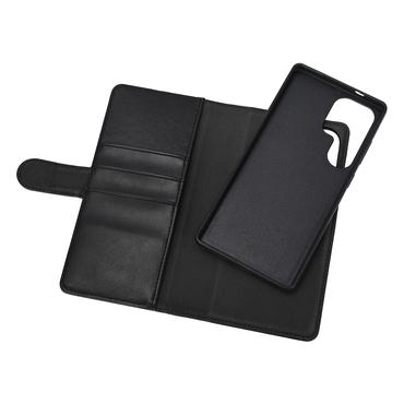 Essentials Samsung Galaxy S25 Ultra PU wallet, detachable, 3 cards, blk