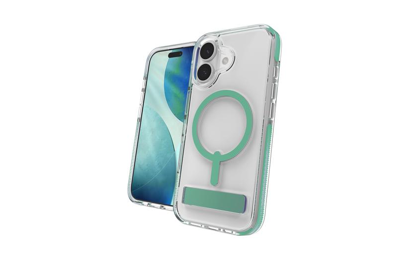 ZAGG Santa Cruz Snap Kickstand mobiltelefon etui 16 cm (6.3") Cover Gr&oslash;n, Transparent