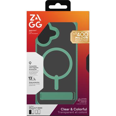 ZAGG Santa Cruz Snap Kickstand mobiltelefon etui 16 cm (6.3") Cover Gr&oslash;n, Transparent