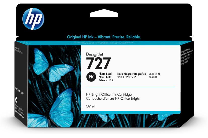 HP 727 - foto-svart - original - DesignJet - bl&auml;ckpatron