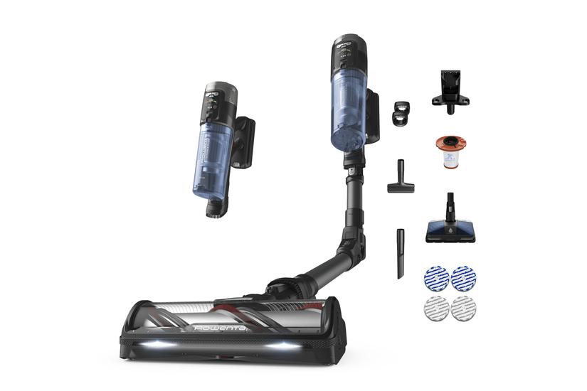 Rowenta RH9LC1 2-i-1 stangstøvsuger Batteri Tør&våd Poseløs Blå, Grå