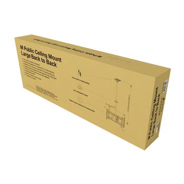 Multibrackets M Public Ceilingmount Large Back to Back - monteringssats - för 2 LCD-bildskärmar - svart