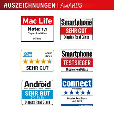 Displex Screen Protector (10H) for Samsung Galaxy S24/S25, Eco Mounting Frame, scratch resistant