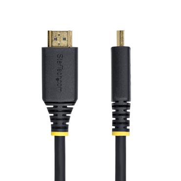 StarTech.com HDMI21-CBL-8K60-50CM HDMI-kabel 0,5 m HDMI Type A (Standard) Sort