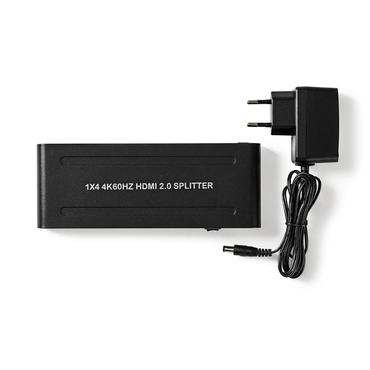 Nedis VSPL3474AT - video-/audiosplitter - 4 porte