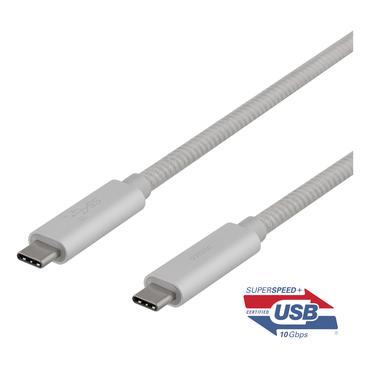 DELTACO USBC-1417M - USB typ C-kabel - USB-C till USB-C - 1 m