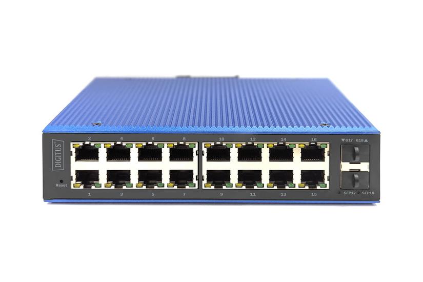 DIGITUS - switch - industriel - 16 porte - Administreret