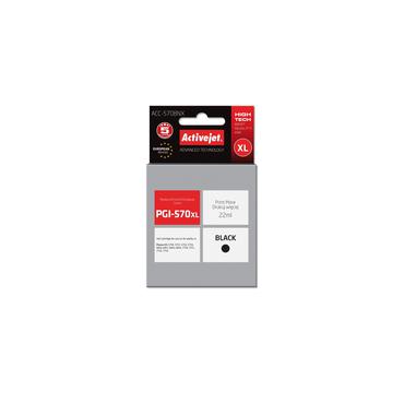Activejet ACC-570BNX blæk (erstatning for Canon PGI-570Bk XL; Supreme; 22 ml; sort)