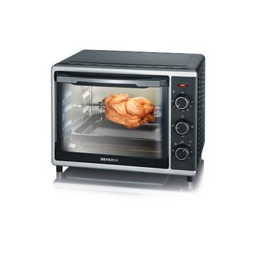 Severin TO 2056 toaster ovn 30 L Sort, Rustfrit st&aring;l Grill
