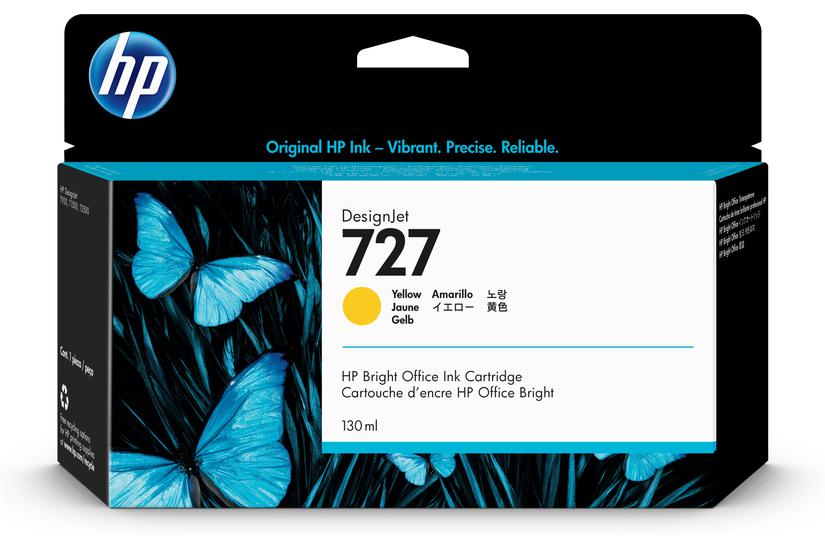 HP 727 - gul - original - DesignJet - bl&auml;ckpatron