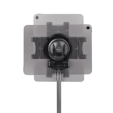 StarTech.com Mobile Tablet Stand w/ Lockable Wheels, Height Adjustable Cart, Universal Rolling Floor Stand for Tablets from 7-11in, Portable Tablet Stand w/ Detachable Tablet Holder, TAA - Ergonomic Tablet Stand vagn - f&ouml;r surfplatta