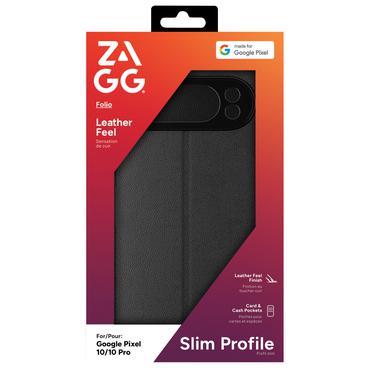 ZAGG Folio mobiltelefon etui 16 cm (6.3") Folie Sort
