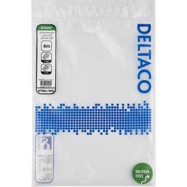 Deltaco OS2 Fiber cable, LC - LC, duplex, UPC/APC, 4,0m