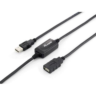Equip 133310 USB-kabel USB 2.0 10 m USB A Sort