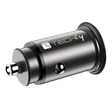 Techly Autoladeger&Atilde;&curren;t 5V 2p USB A USBC 38W
