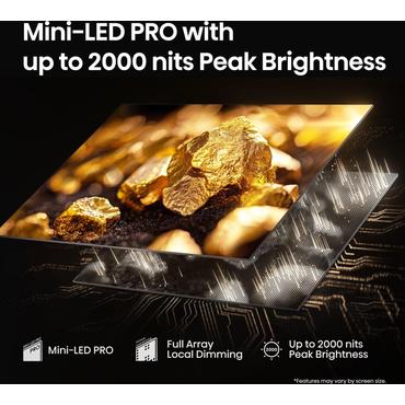 Hisense 55U7Q PRO 139,7 cm (55") 4K Ultra HD Smart TV Wi-Fi Sort 500 cd/m²