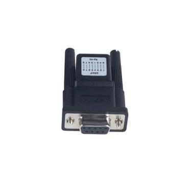 Moxa ADP-RJ458P-DB9F kabel kønsskifter RJ-45 DB-9F Sort