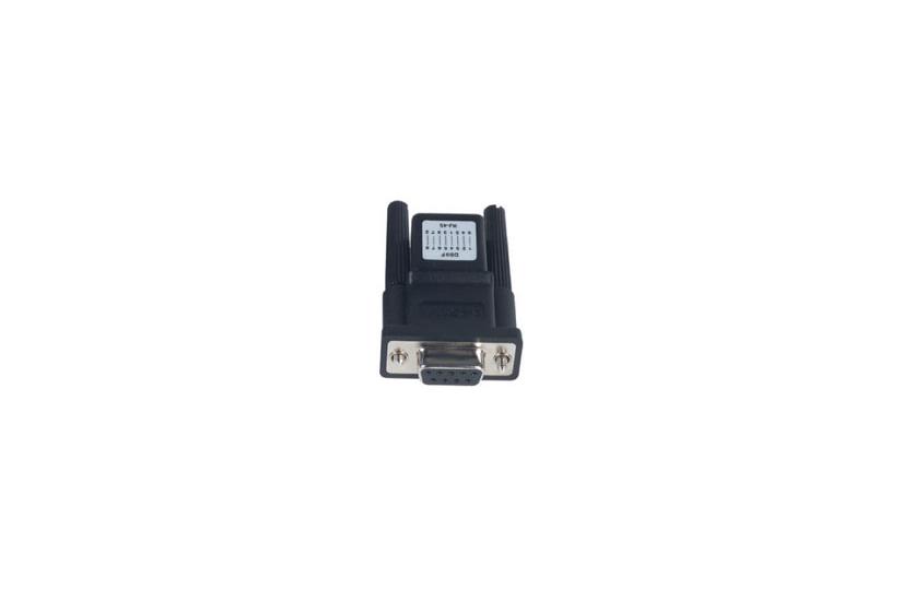 Moxa ADP-RJ458P-DB9F kabel kønsskifter RJ-45 DB-9F Sort