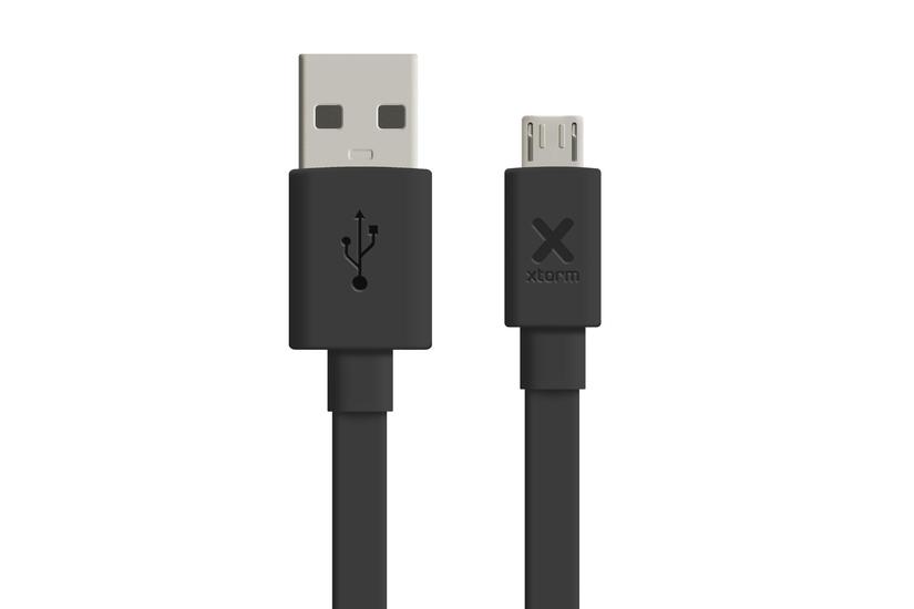 fladt USB kabel, USB-A: Han -