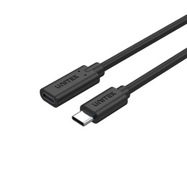 Unitek C14086BK - USB typ C-f&ouml;rl&auml;ngningskabel - 24 pin USB-C till 24 pin USB-C - 1.5 m