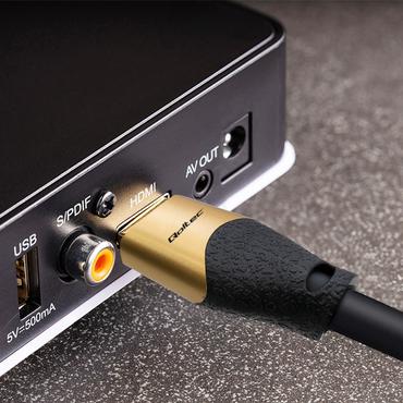 Qoltec GOLD - HDMI-kabel med Ethernet - 5 m