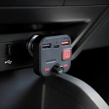 Savio TR-15 Transmiter FM z Bluetooth 87,6 - 107,9 MHz Bluetooth/USB Sort