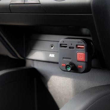 Savio TR-15 Transmiter FM z Bluetooth 87,6 - 107,9 MHz Bluetooth/USB Sort