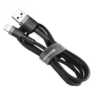 Baseus Cafule USB to Lightning, 2.4A, 0,5m - Grey/Black